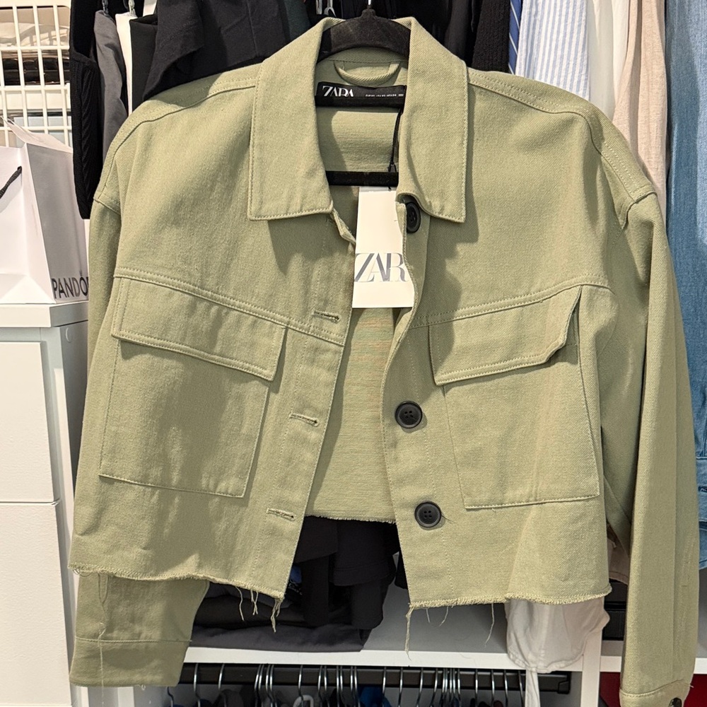 Zara Women's Khaki Utility Jacket